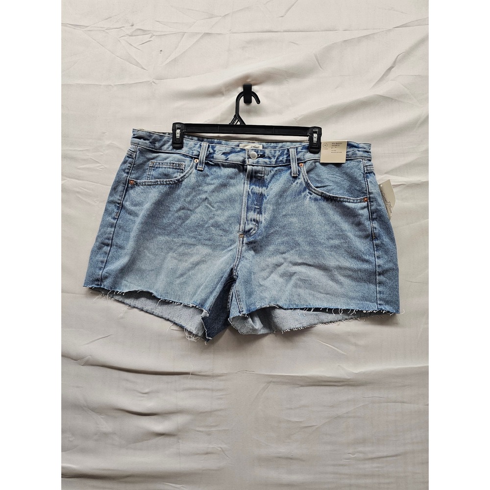 Universal Thread Womens 90s Baggy Mid Rise Shorts Cotton Blend Casual Size 18